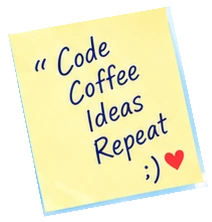 Code, coffee, ideas, repeat. Sorridi!